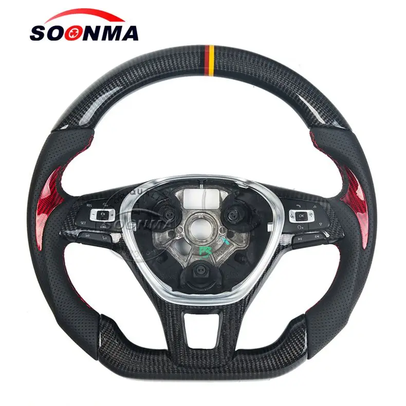 Custom Alcanta Ra compatible with VW Carbon Fiber Steering Wheel For Volkswagen Beetle Racing Wheel Convertible