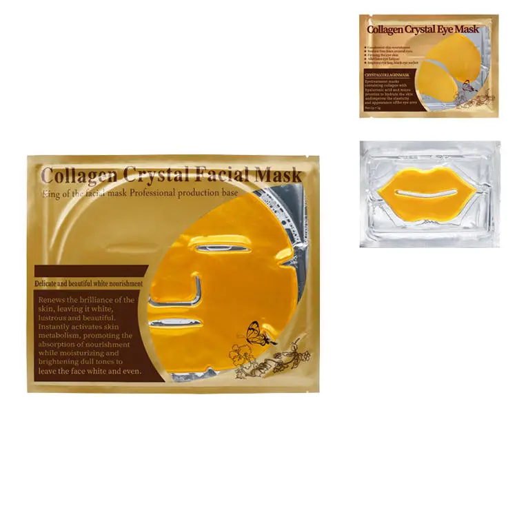 Natural collagen new face products custom logo gold glow skin care set kit korea private label collagen face mask newmask