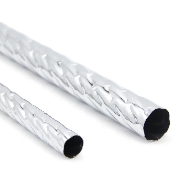 low price Polishing chrome pipe curtain tube twist pipe for curtain rod