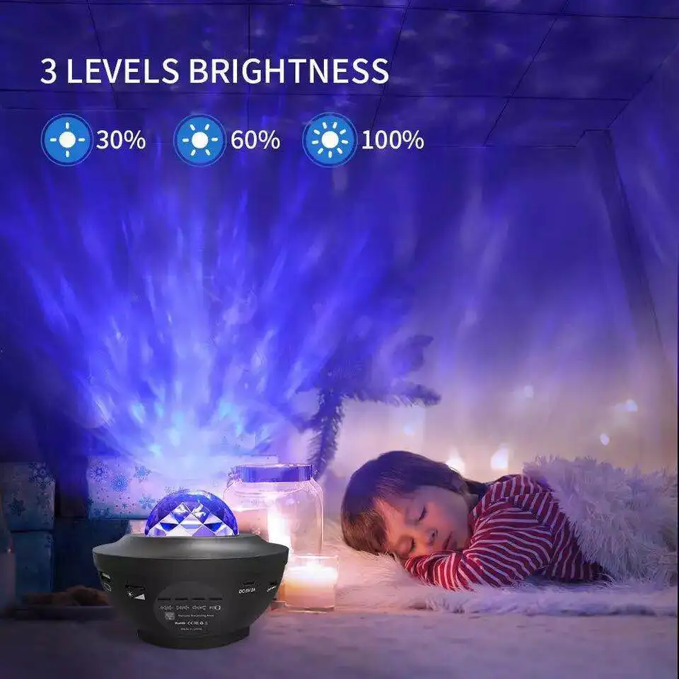 LED starry sky night light projector with full-color adjustable light Projection lamp Starry Sky Star Prokjection