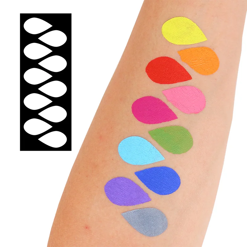 Makeup Sticker Various Shapes Swatch Stencils Makeup Artist Supplies Beauty Face Paint Stencils Supply