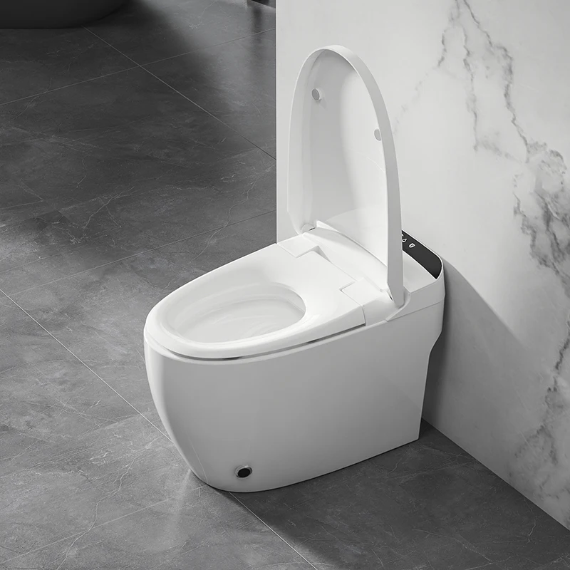 Sanitary Ware Fashion Design Display Screen Multiple Intelligent Cleanse Modes Instant Heating Seat Smart Toilet