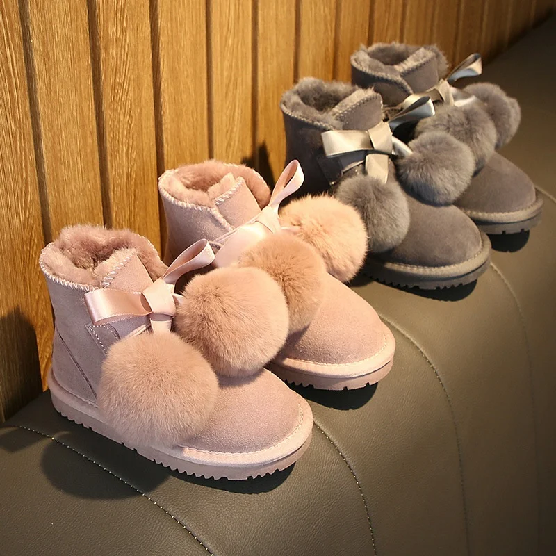 Cheap Winter New Style Children Shoes Best Quality Kids Shoes Fur Kids Snow Boots