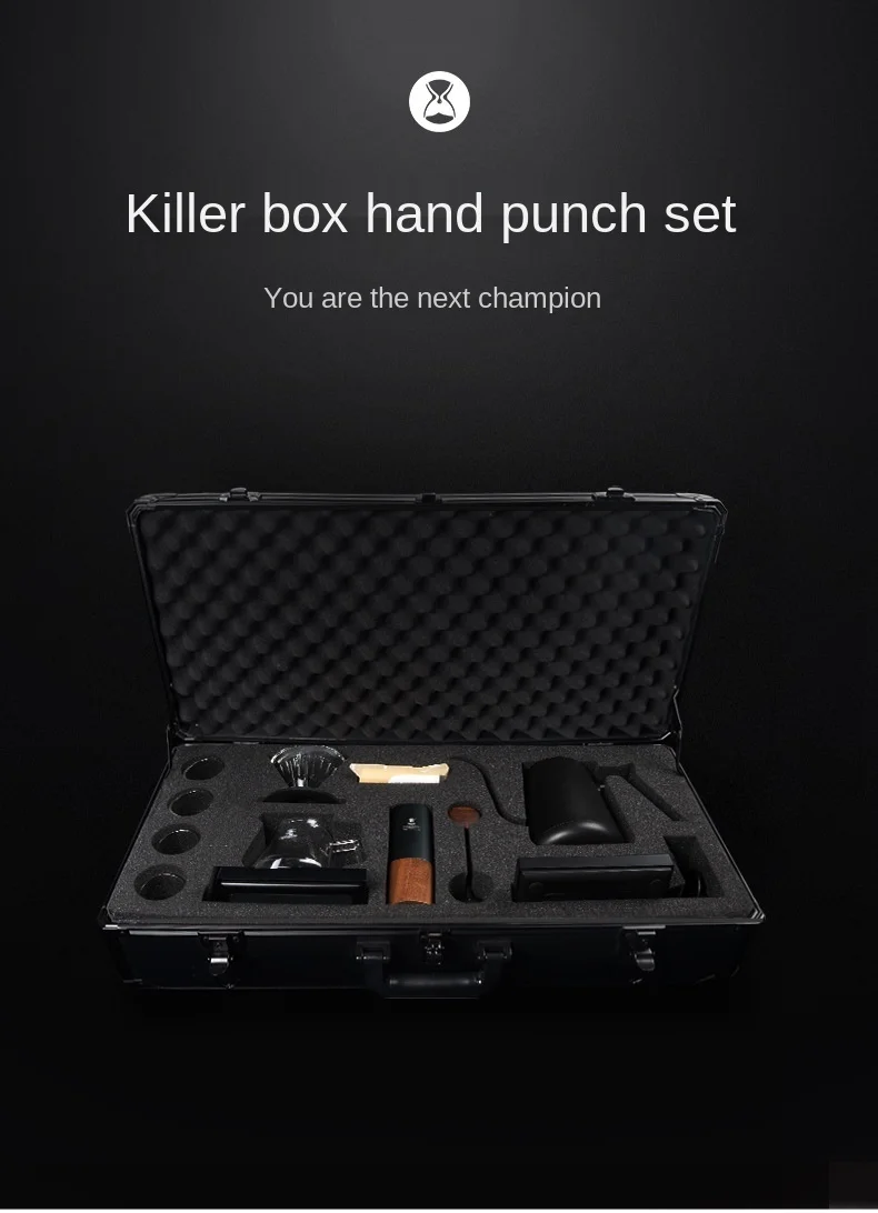 KLP Coffee Appliance Set Gift Box Full Version Killer Hand Punch Manual Grinder Spice Manual Coffee