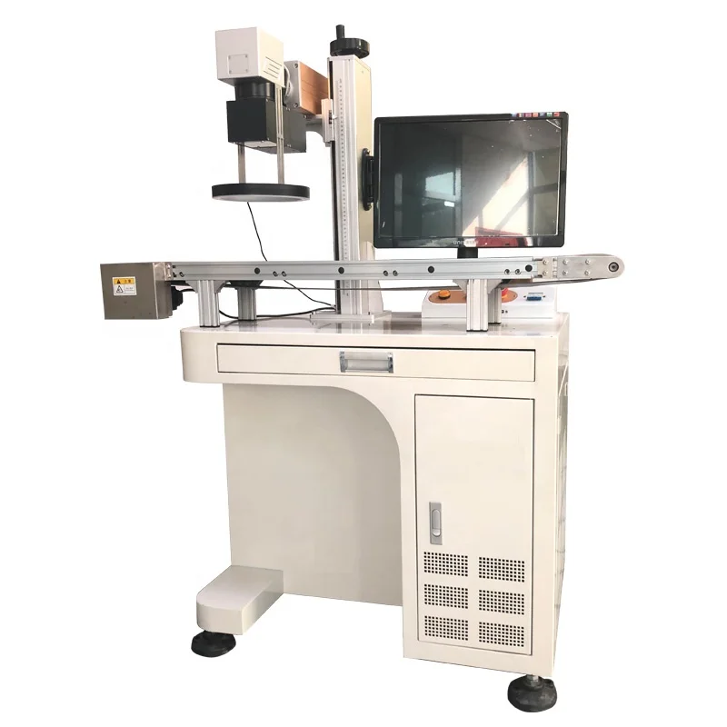 20W 30W 50W 100W CCD Camera Visual Positioning Automatic Focus Fiber Laser Marking Machine