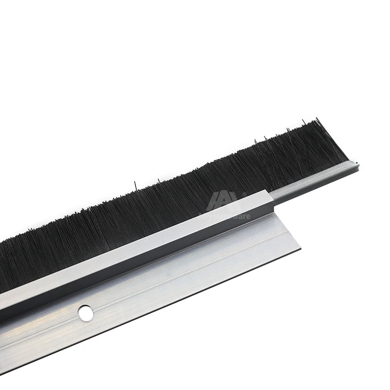 Customized aluminum door base steal strip brush