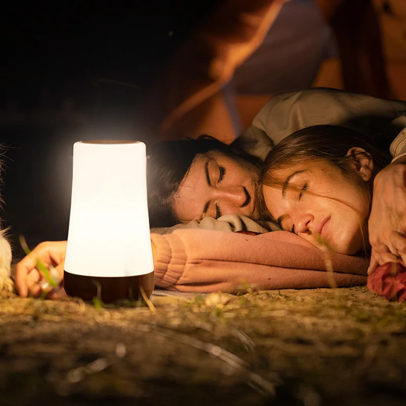 ICARER FAMILY Mini Modern Rechargeable LED Mood Light Silicone Lamp for Bedroom Application