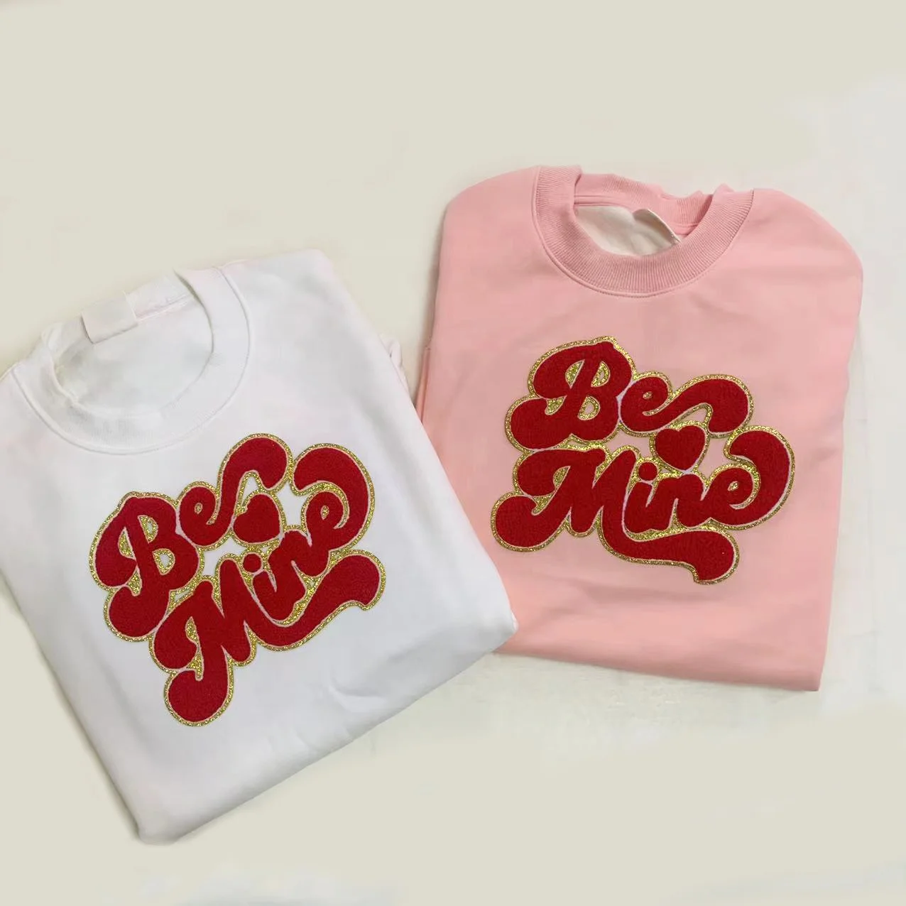 Heart Lock Machine Embroidery chenille Applique Patches Be Mine LOVE XOXO valentines chenille patches