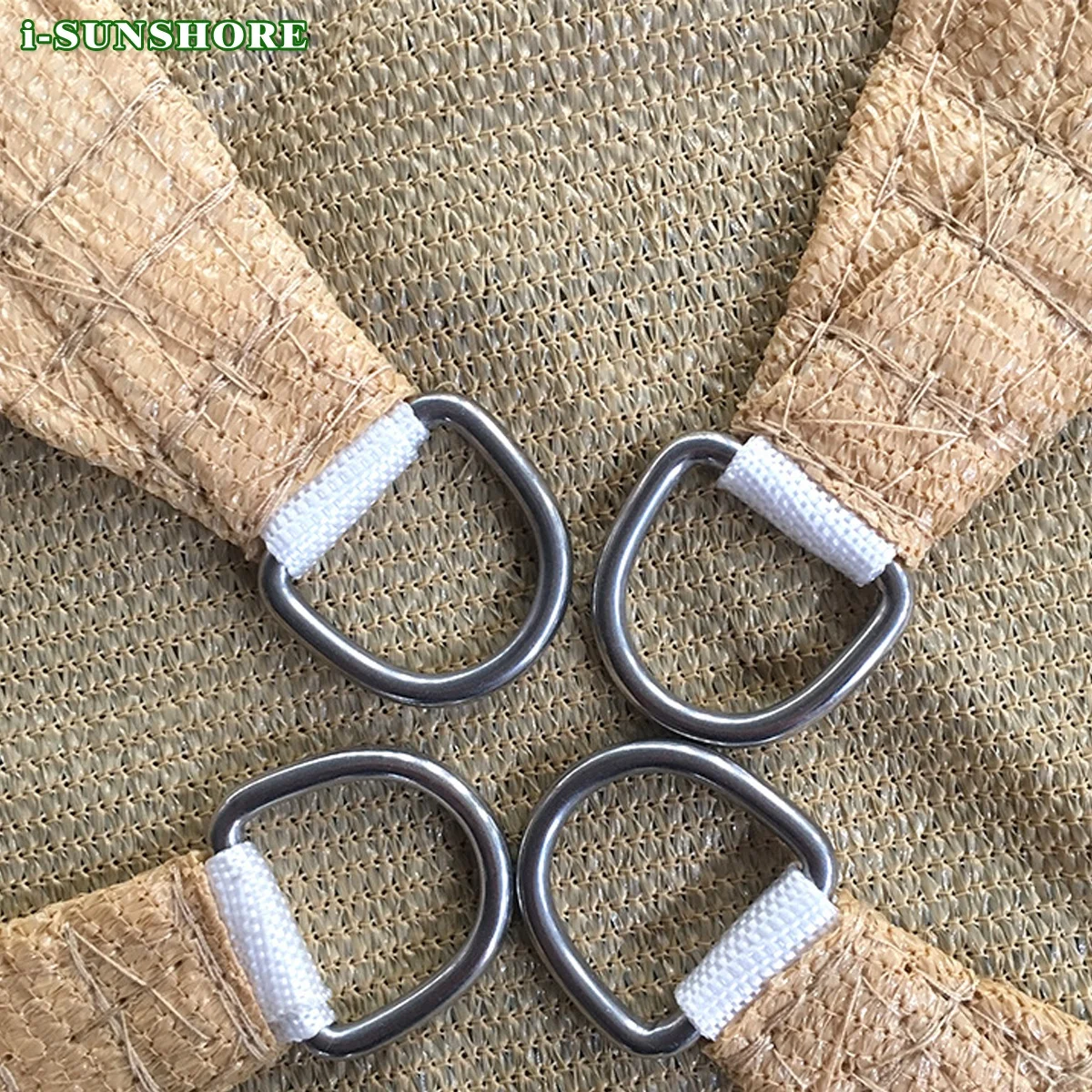 Sun Shade Sail Rectangle Sand UV Block Sunshade for Backyard Yard Deck Patio Garden Outdoor Activities and Facility