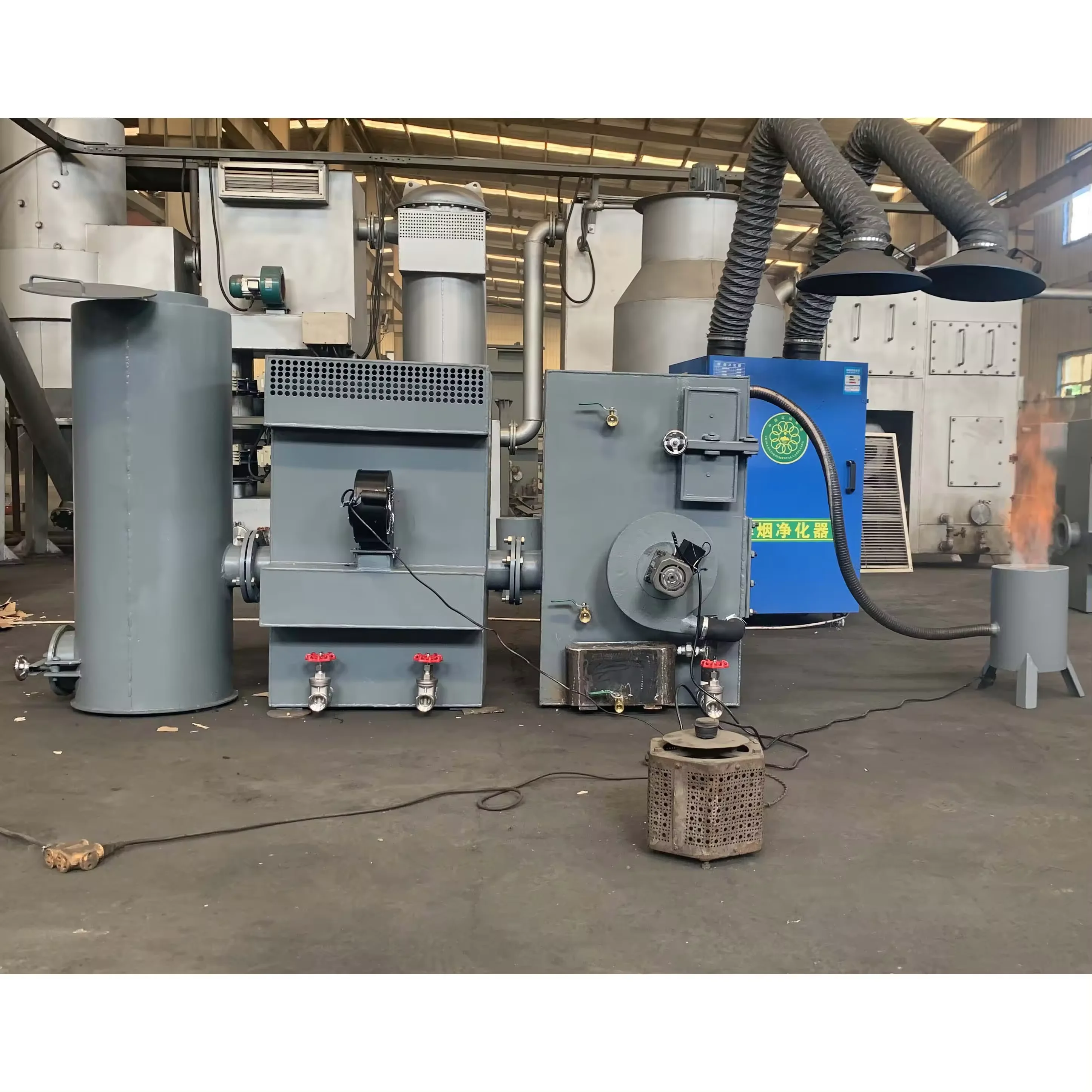 Portable gas generator biomass syngas output 10m3/h small size biomass wood gasifier generation equipment