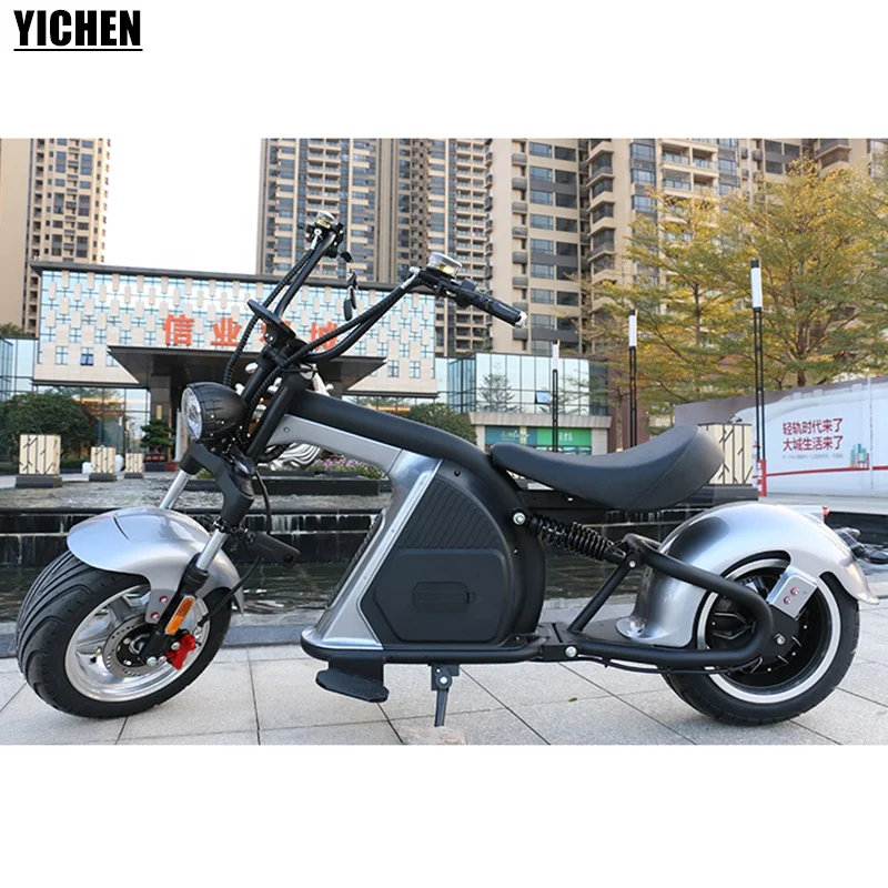 YICHEN M8 мотоцикл A батарея Франция Citycoco мотоцикл 60 в 2000 Вт бесщеточный двигатель скутеры Electr De 3000 Vati