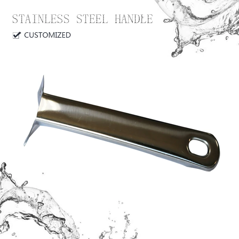 China Manufacturer Nice Price Kitchen Long Stainless Steel Pot Frying Pan Handles