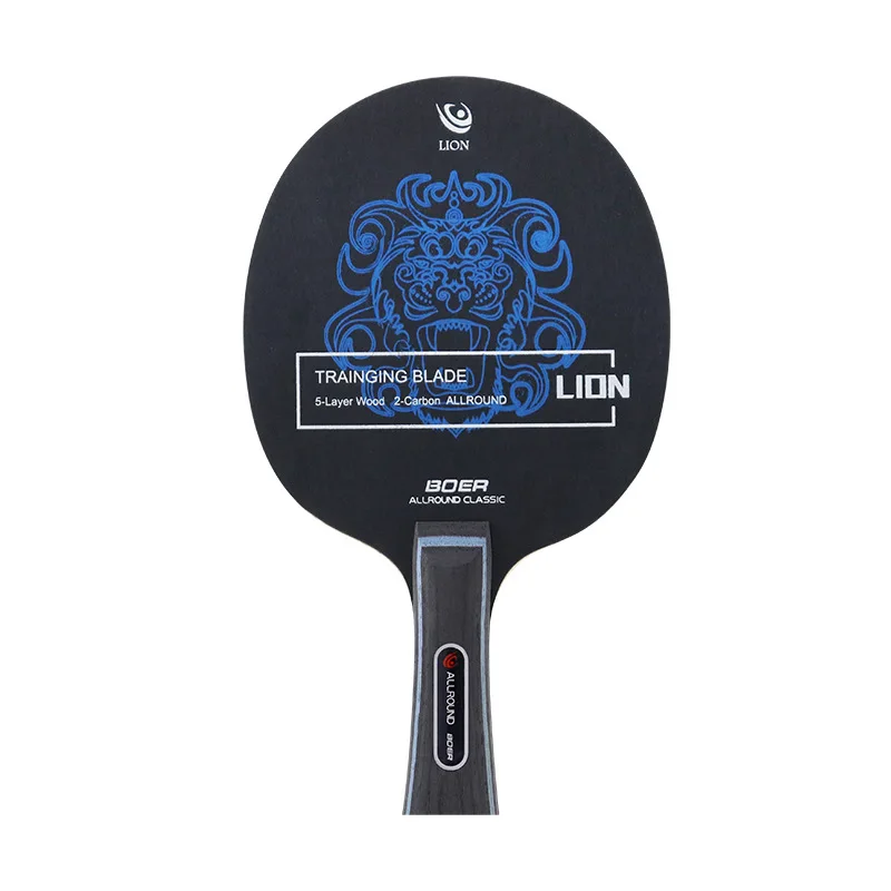 BOER AL-African Lion TABLE TENNIS RACKET BASE PLATE-Five wood and two carbon structure for stable arc circle.