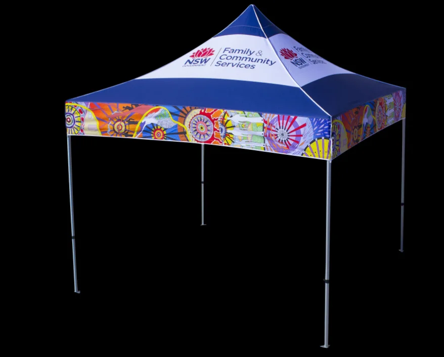 FINE OCEAN Trade Show Tent Tent Pavilion Outdoor Custom 10x10 Foot Folding Wedding Party Canopy Advertising Tent