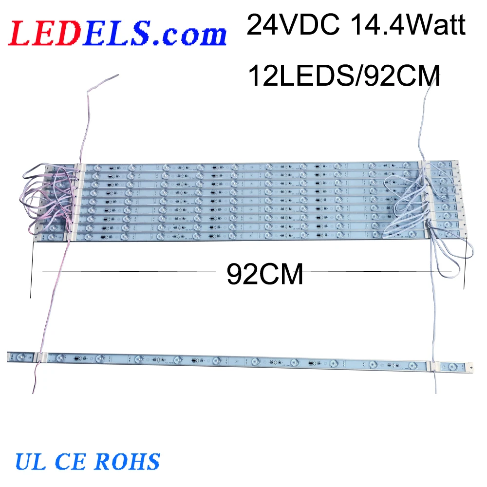 
24V 10.8Watt LED strips for light box signage lighting powered by NichiaSMD757 LED 10 Year Warranty Waterproof Cost Effective 