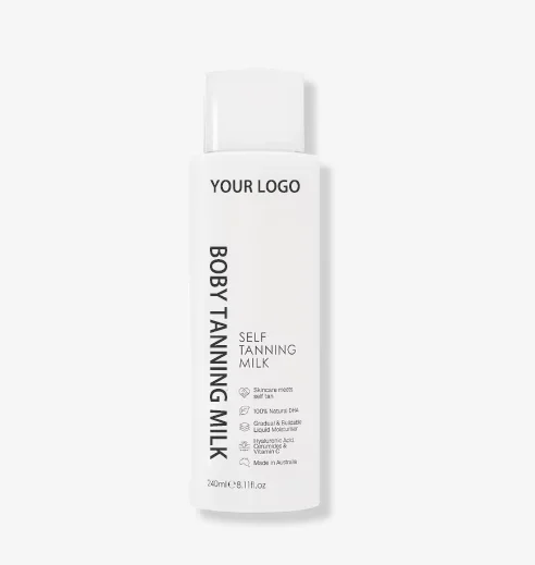 OEM ODM Home Use Body Tanning Milk Lotion Tanner For All Type Skins Tanning Serum Medium brown Self Tan Moisturizer