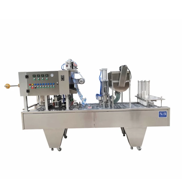 Customized Automatic Small Cup jelly fruit jam Chocolate Sauce Cup Filling Sealing Machine