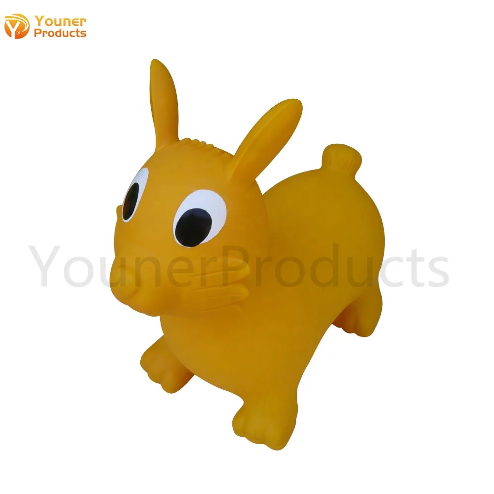 Best Inflatable Child riding plastic jumping horse and walking animal rabbit hopper toy