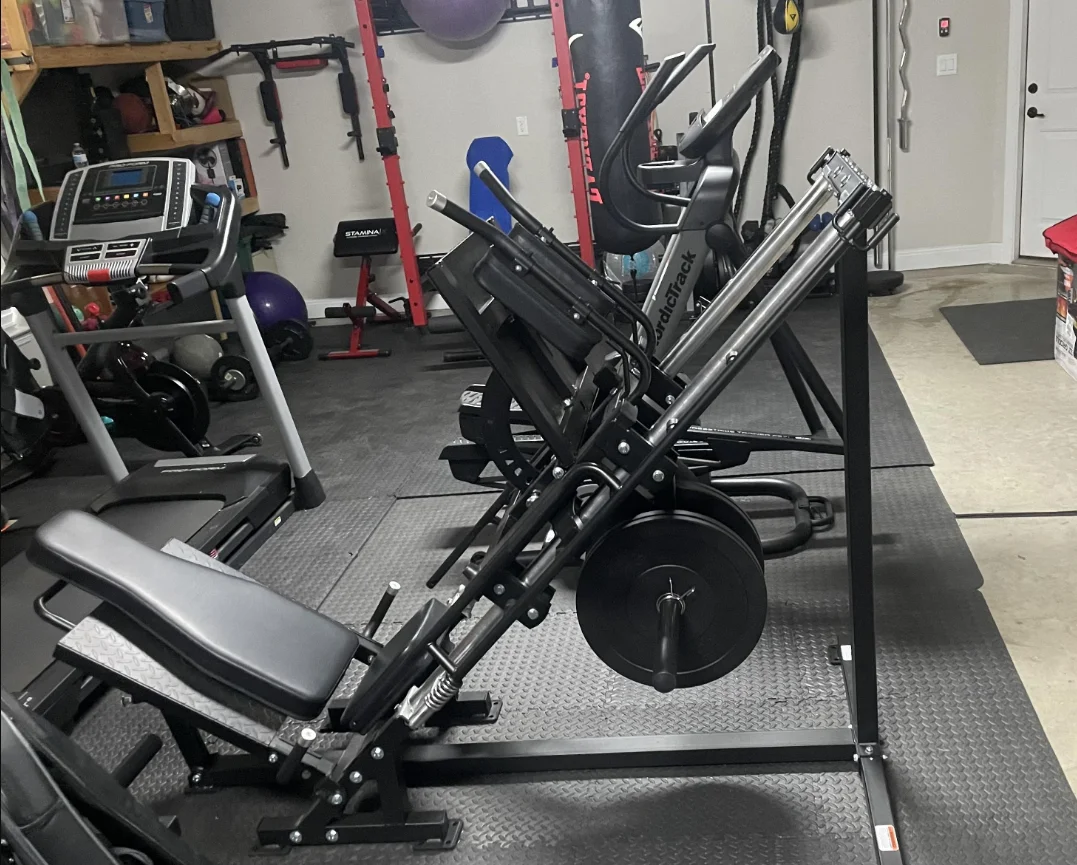 Fitness Lateral Leg Press Hack Squat Power Rack Gym Fitness Equipment 45 degree Leg Press Machine/Hack Squat