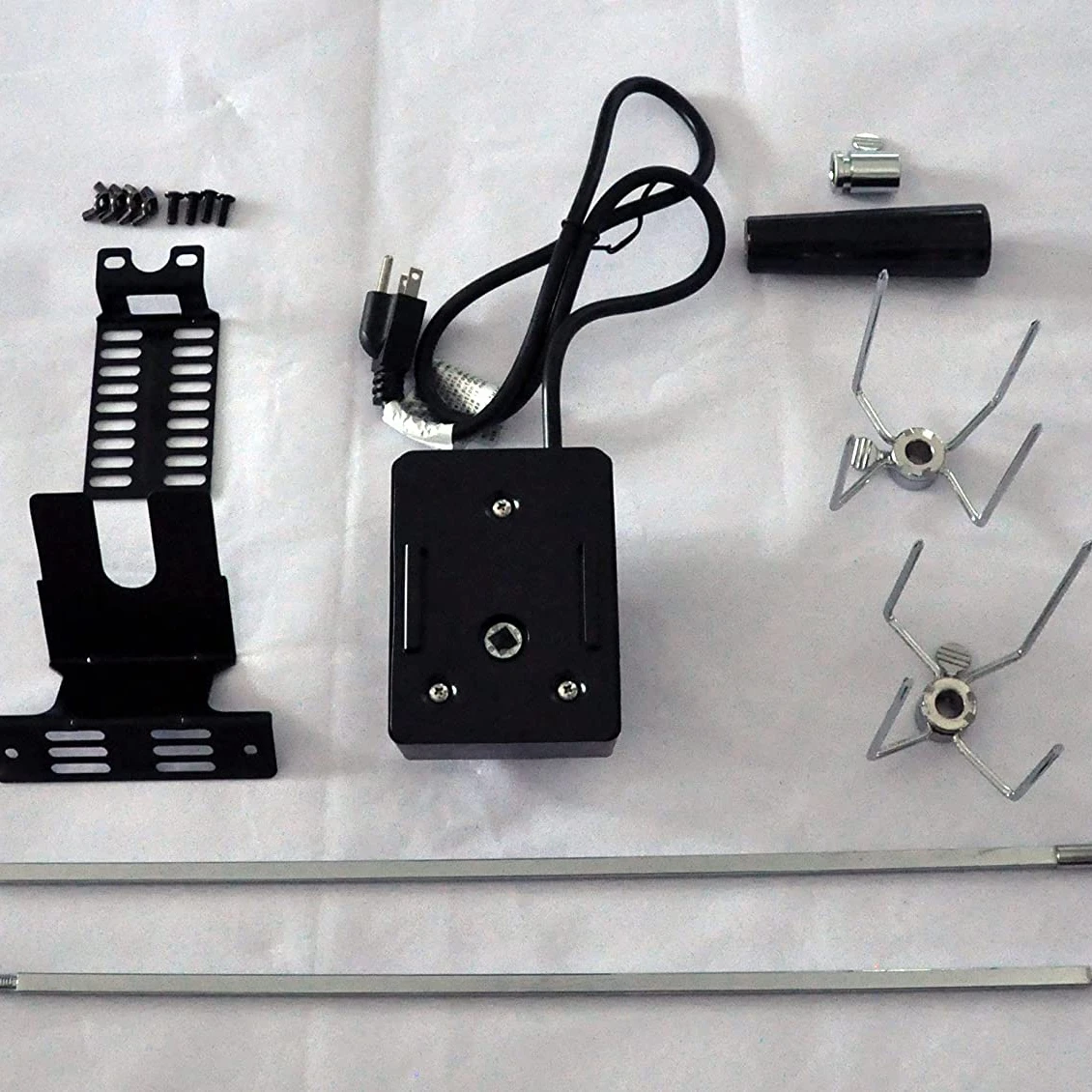 Heavy duty Charcoal Rotating Grill Barbecue Stainless Steel Rotisserie BBQ Spit Roaster Motor