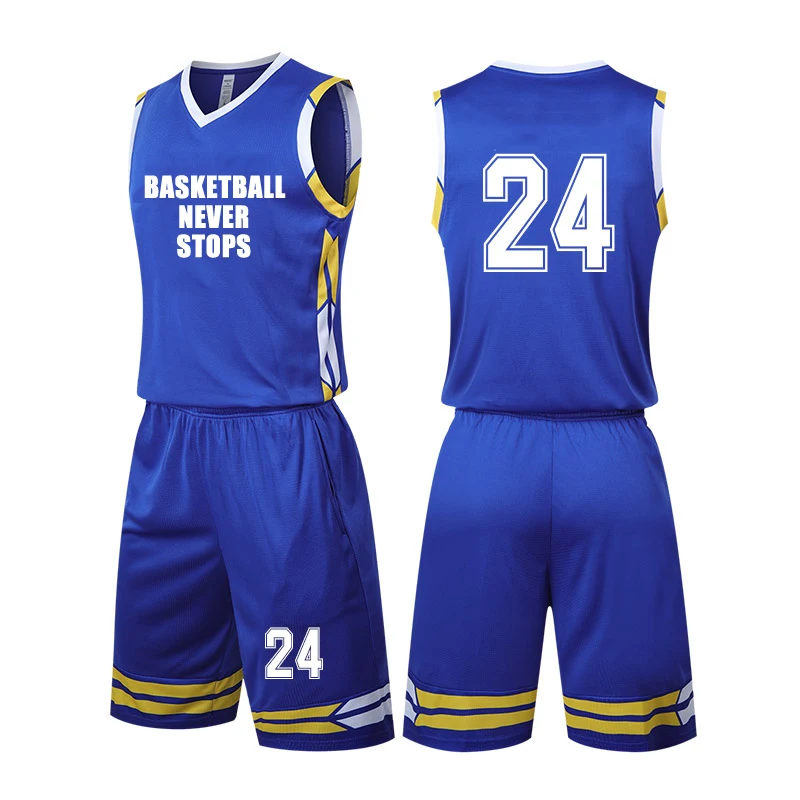 Team Custom Breathable Sublimation Logos Basketball Uniforms For Men
