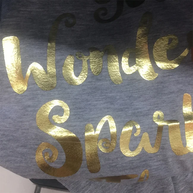 custom design iron on metallic gold silver tagless logo label heat transfer bag clothing name tag