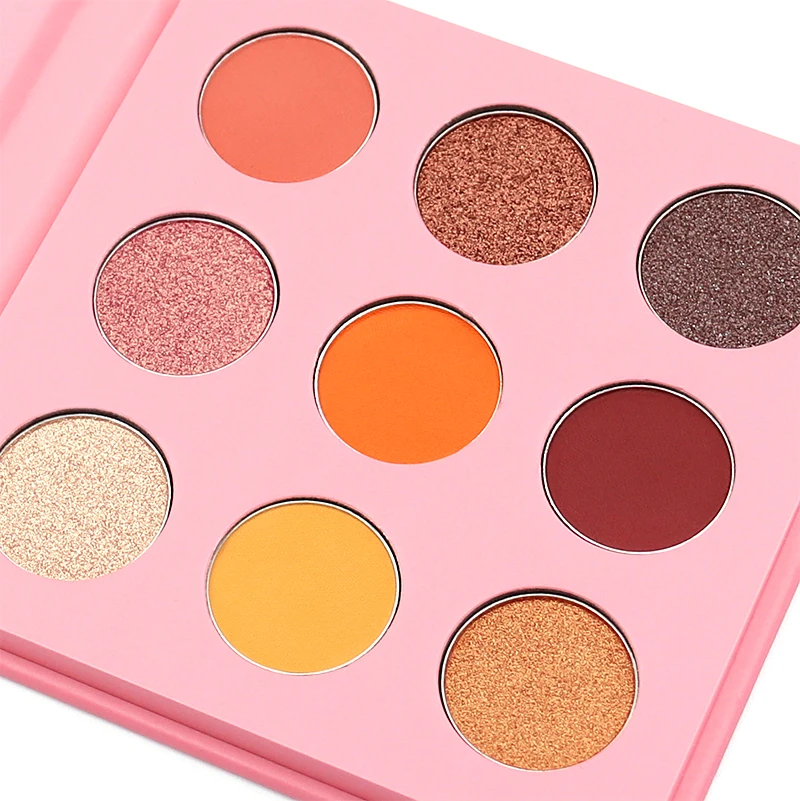 Eyeshadow Palette Private Label New Arrivals 9 Colors Shimmer Eye Shadow Kit Highly Pigment Nude Shimmer Eyeshadow