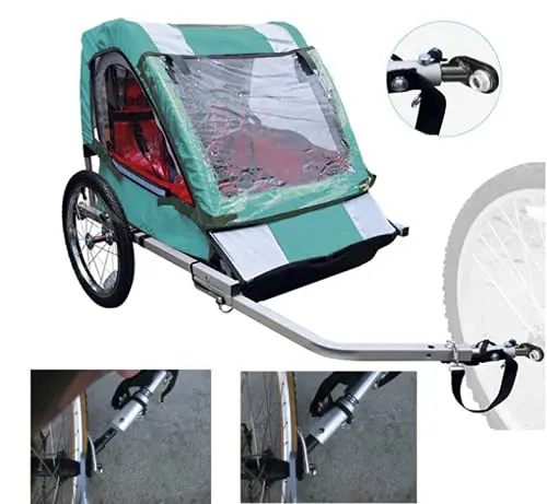 Quick Release Steel Bike Bicycle Trailer Attachment Hitch Connector Linker Bicycle Trailer Hitch Adapter