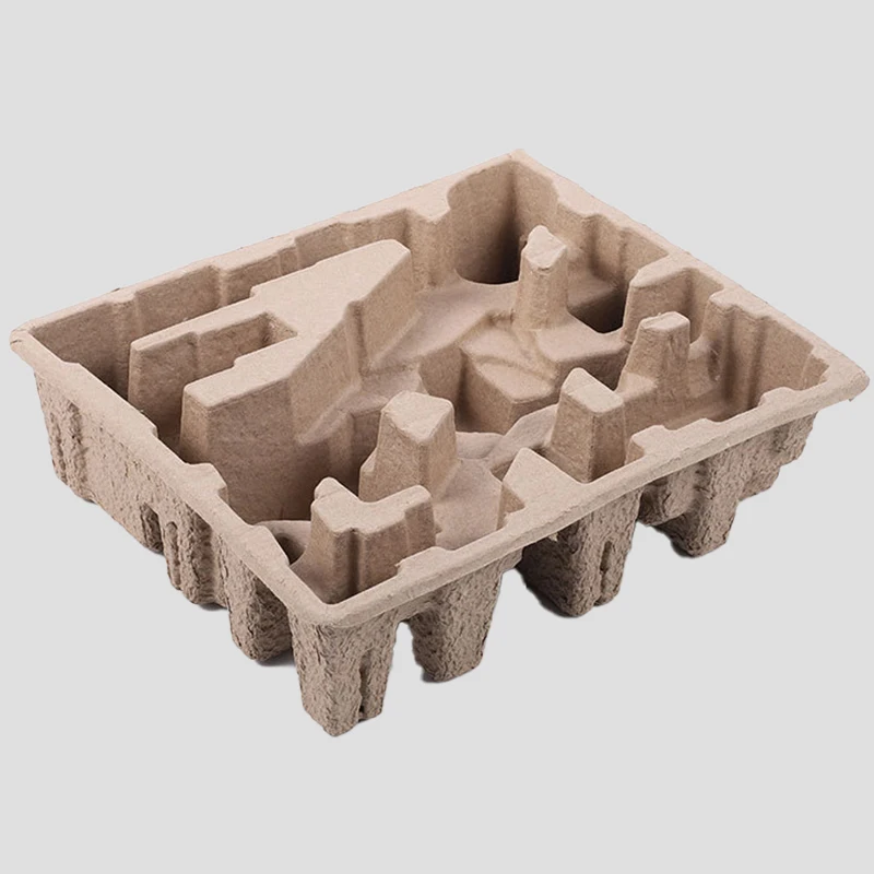 Wholesale Customized Bagasse Molded Paper Pulp Inner Tray Insert protection Packaging for Electronic Product