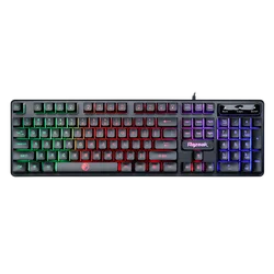 Razeak 104 Keys ABS Keycaps Laser Carving Layout USB Rainbow Luminous Multimedia Wired Gaming Keyboards for PC Laptop