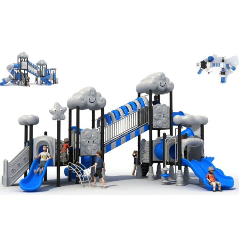 Plastic LLDPE Material Slide Set Kids Cheap Outdoor Water Playground For Age 3-12 Years