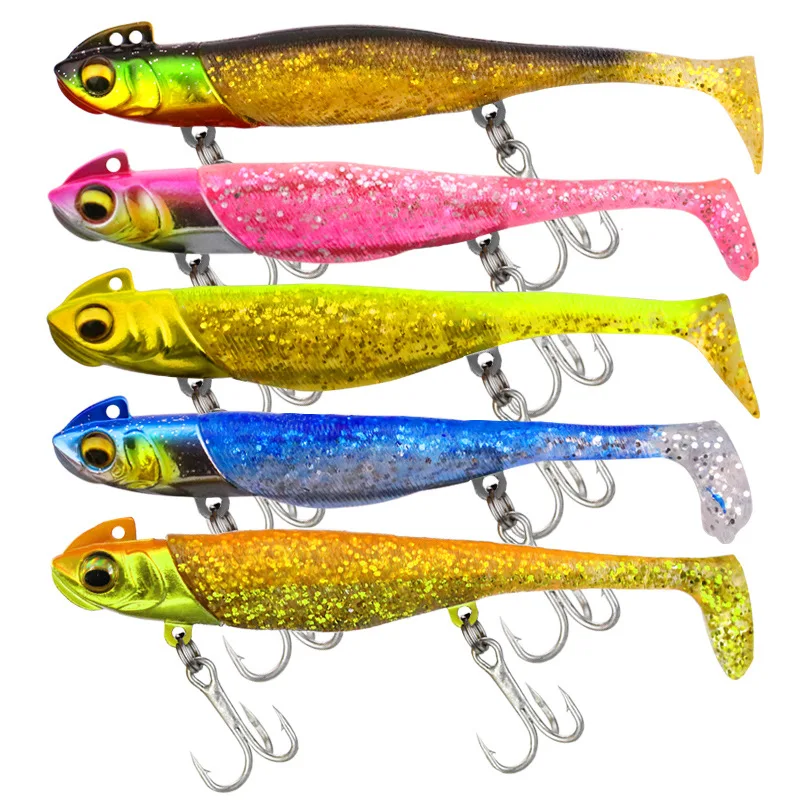 High quality Lead Head True soft eel with hook small eel 23g30g37g soft Fishing Lures Bait