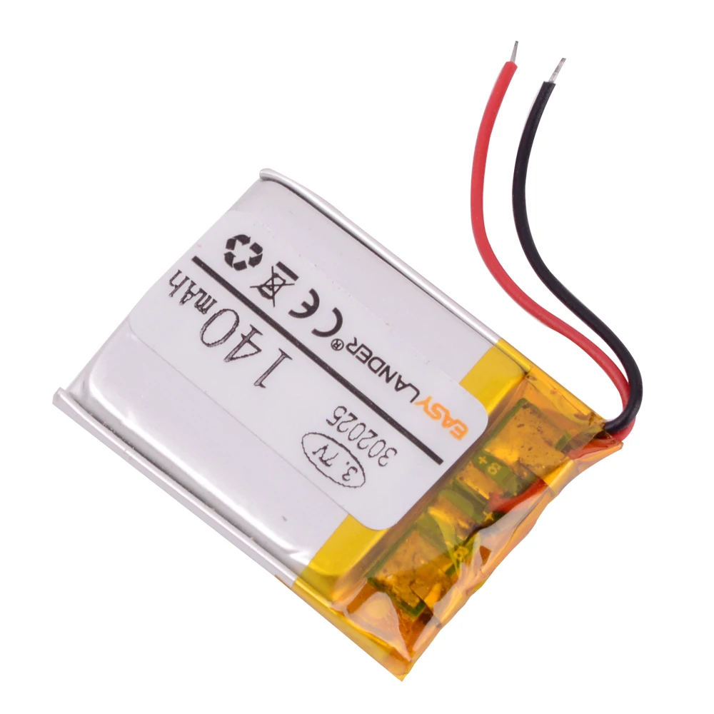 
3.7 V 120mAh 302025 Lipo Li-polymer Lithium Polymer Batteries With PCM For MP3 MP4 MP5 Headset Smart Watch 