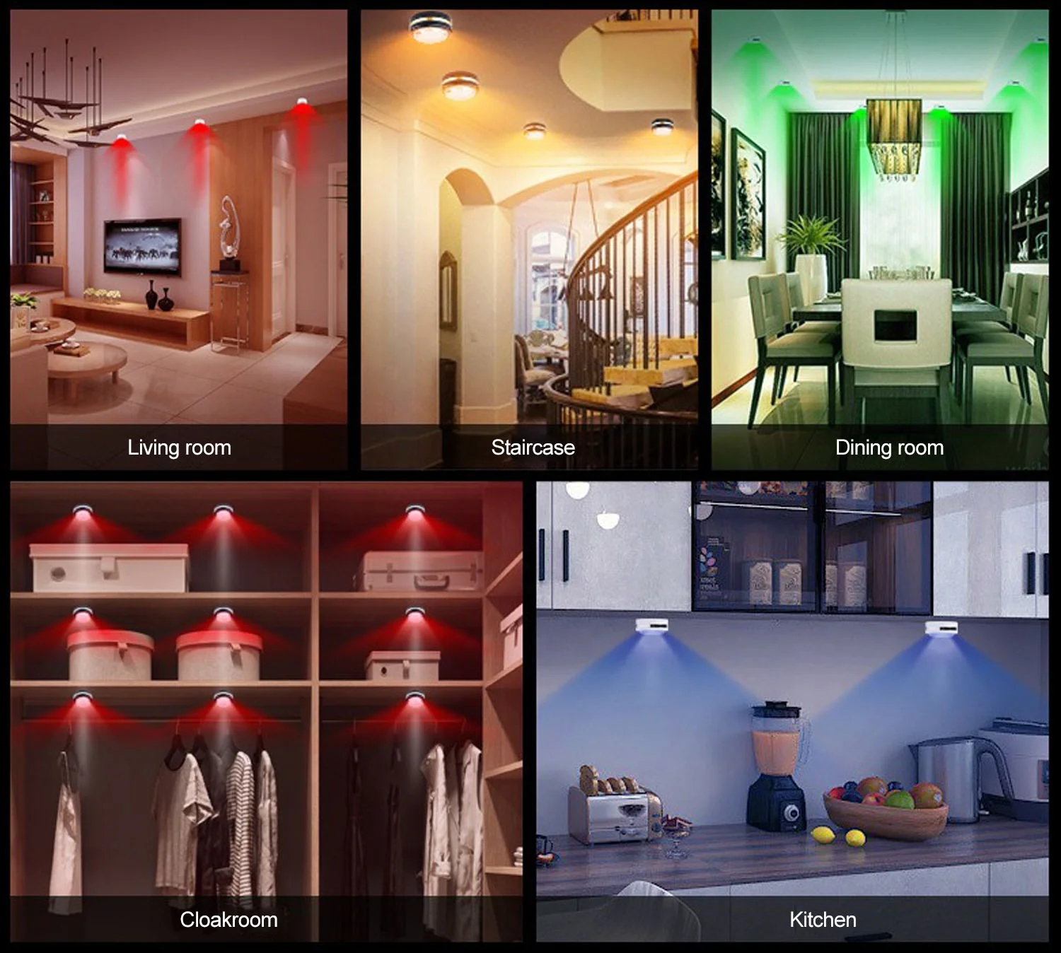 Adjustable brightness Remote Control Wireless mini cabinet led night light 16 Colors Changing RGB Accent Touch Puck Light
