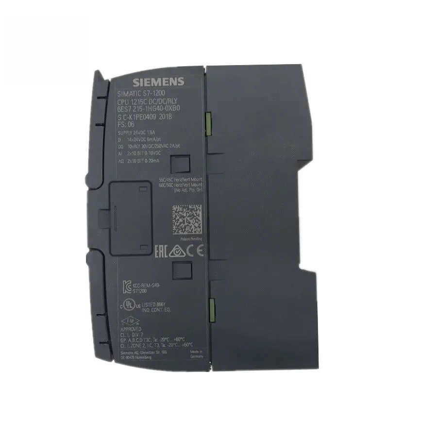Siemens 100% NEWS7-1200 6ES7215-1HG40-0XB0 PLC 6ES72151HG400XB0