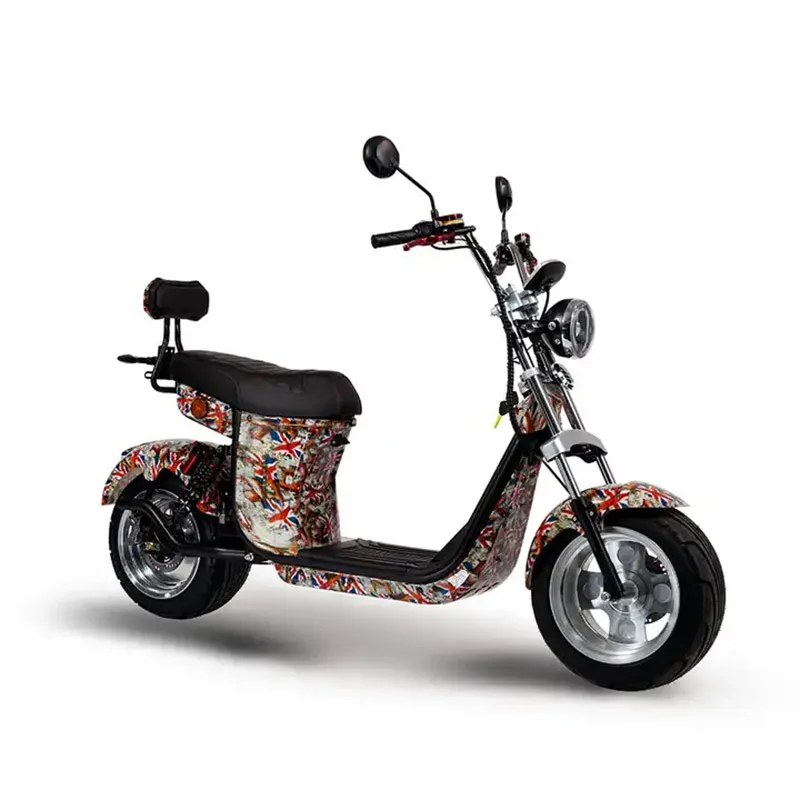 2024 New High-Performance 2000W 60V Electric Citycoco Scooter 12-inch Aluminum Wheels Electric Motorcycles with Two Wheels