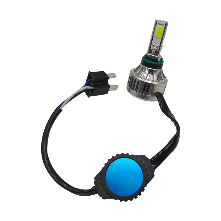 12V-24V 3 стороны COB Чип M3 плюс H4 H6 BA20D COB мотоцикла светодиодные лампы для передних фар мотоцикл светодиодные фары