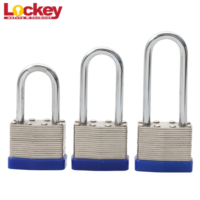 Heavy Duty 63mm Long Shackle Weatherproof Laminated Safety Padlock