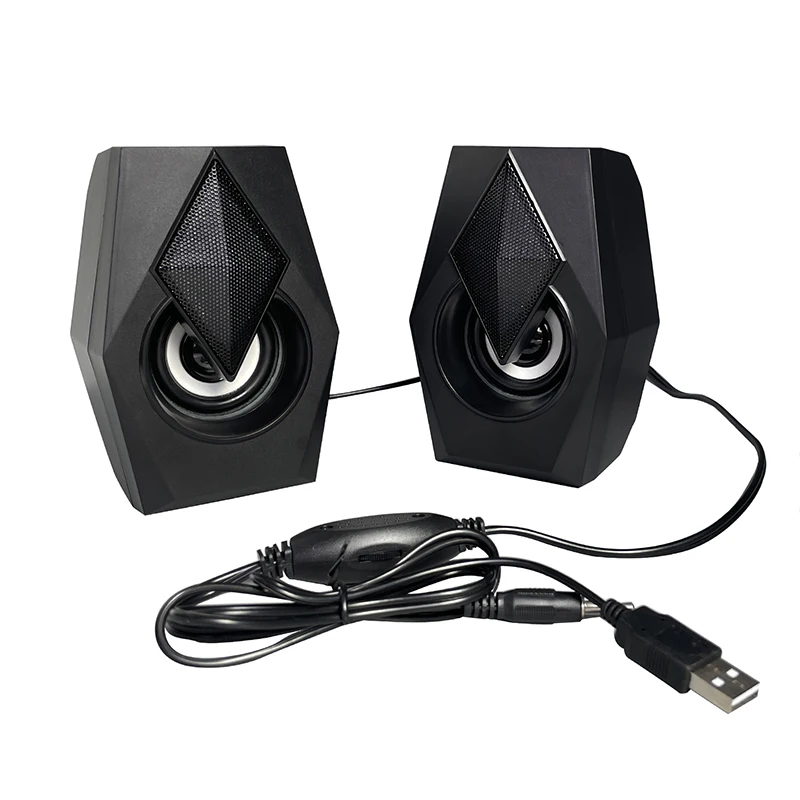 Готово к отправке USB 2 0 Проводная RGB компьютер Акустическая система кинотеатр звуковая игровые свет для рабочего стола динамик мини колонки