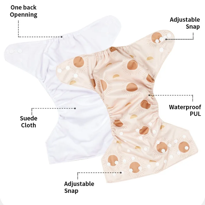 Wholesale Products Baby Reusable Diapers Washable Cloth Diapers For Babies Adjustable Baby Pocket Cloth Diaper