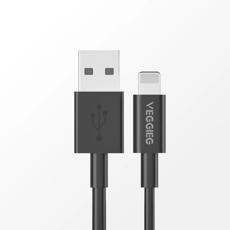 Ready to Ship Cheap USB Mobile Data Cable for Iphone Data Cables Fast Charging Logo Customize Black White 12 Months 1m/2m/oem Ce