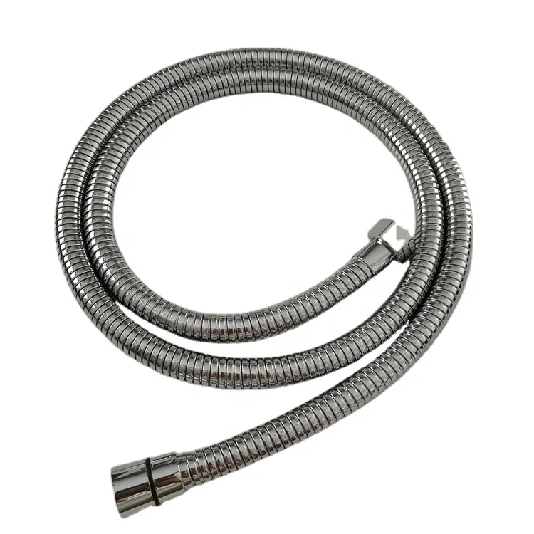 UK hot sale large caliber 16mm stainless steel flexible shower hose shower tube 1.5m chrome hand shower hose