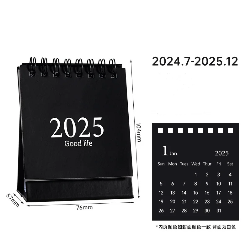 2025 Year Calendar Small Mini Cute Table Calendar Desk Calendar For Students Company Promotional Gifts