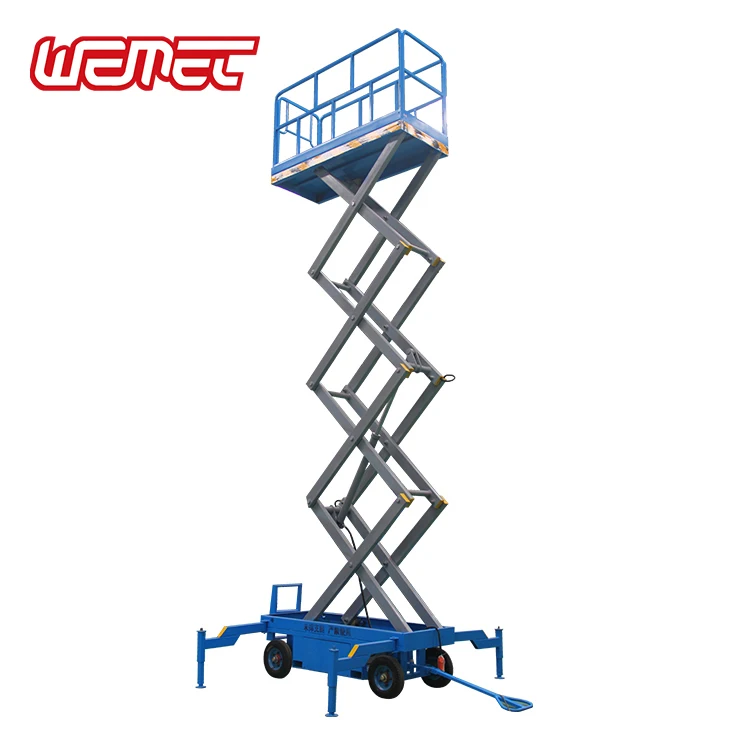 Electric walking assistant Hydraulic Mobile Scissor lift platform Cargo lift