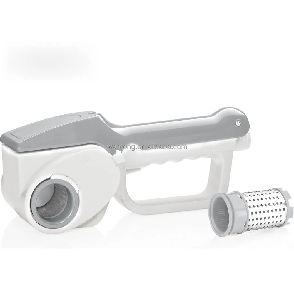 Handheld Cheese Grater with Stainless Steel Drum for Grating Hard Cheese Chocolate Nuts
