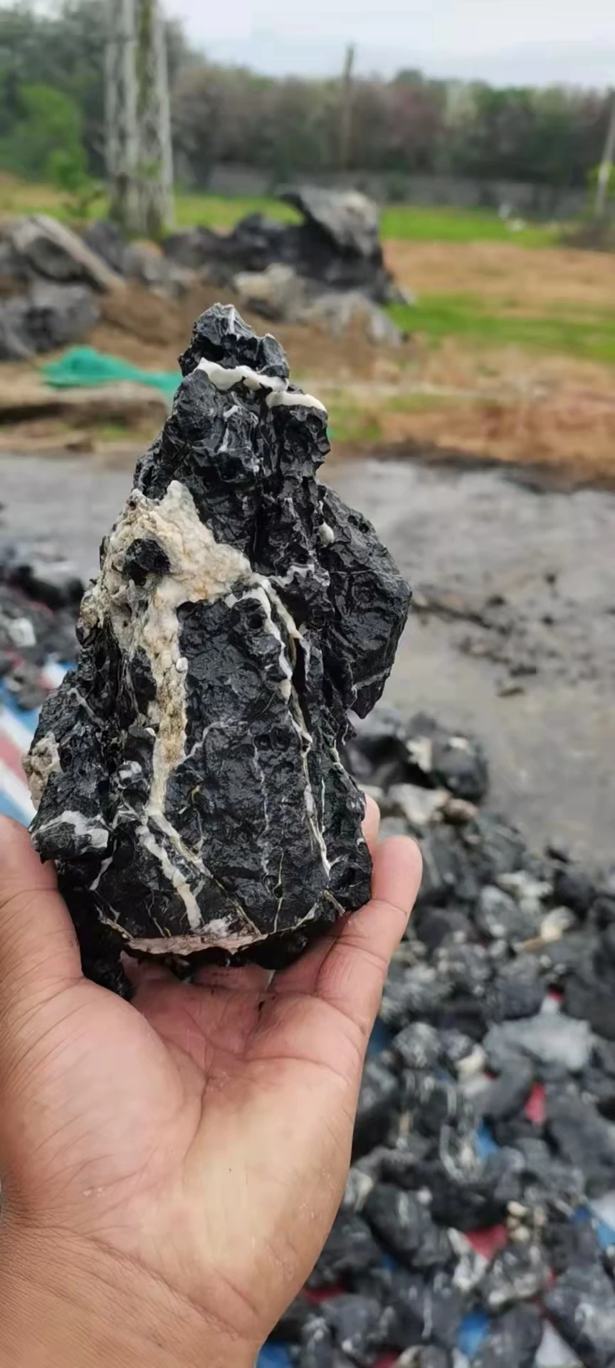 Acid Wash Decorative Dragon Rocks Seiryu Stones Natural raw ohko dragon stone for fish tank landscaping