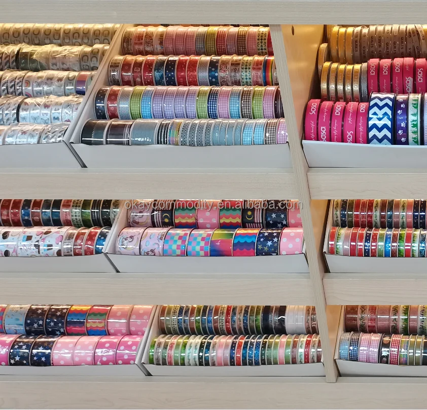 OKAY Factory Stock 196 Colors 100 yard Single Face satin ribbon 15mm