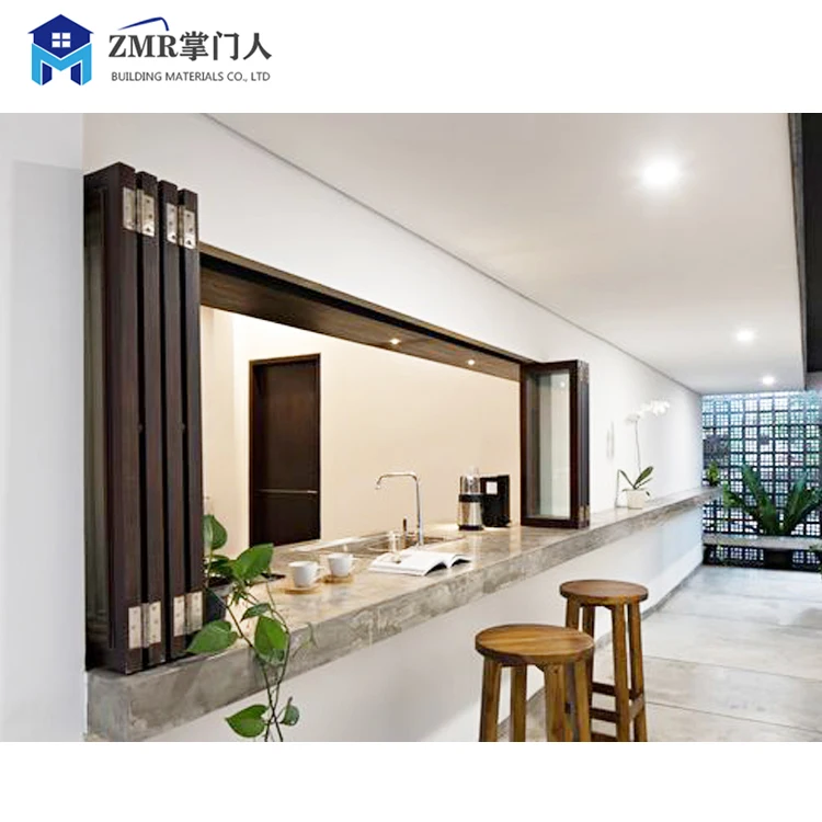 Hot sale aluminium house windows vertical accordion aluminium folding windows