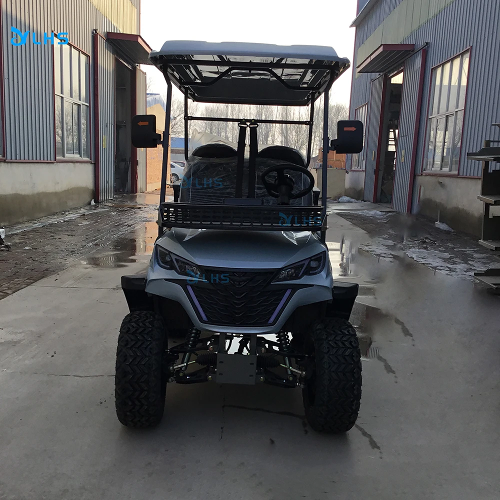 4 seater utility golf trolley 4 wheel drive off-road golf buggy low price mini electric golf cart with cup holder