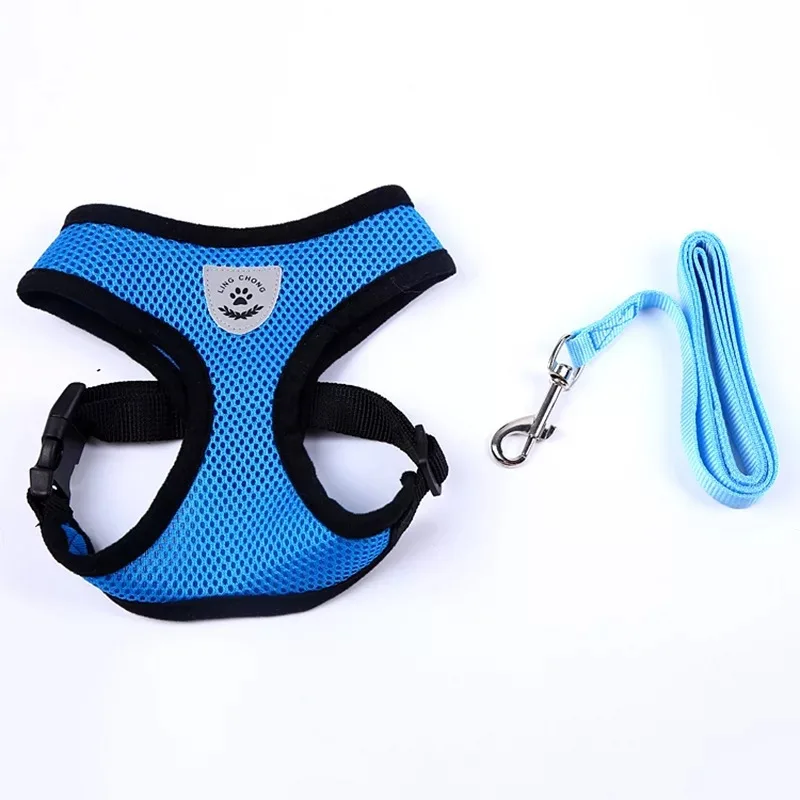 Wholesale Small Animal Harness Sets Nylon Leash Matching Cheap Supplies Pet Dog Harness